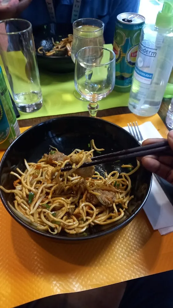 Noodles with Beef and Chicken
