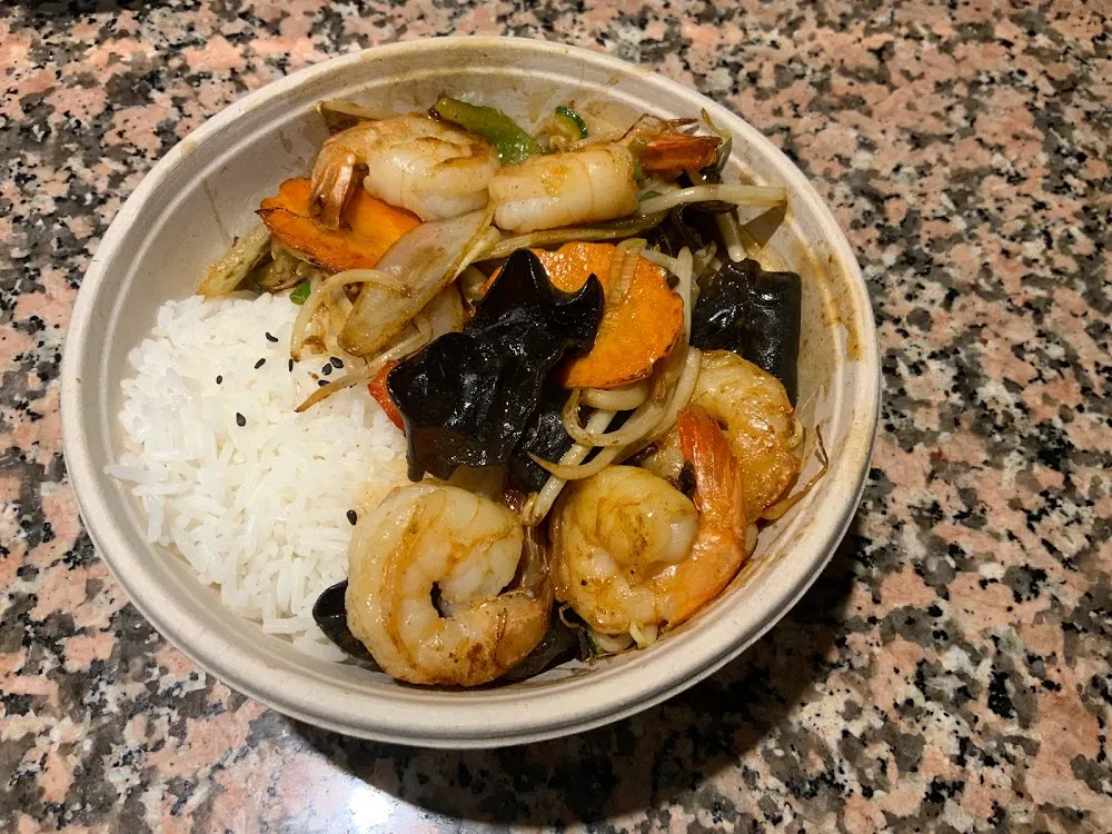 Sautées de Crevettes Et Légumes